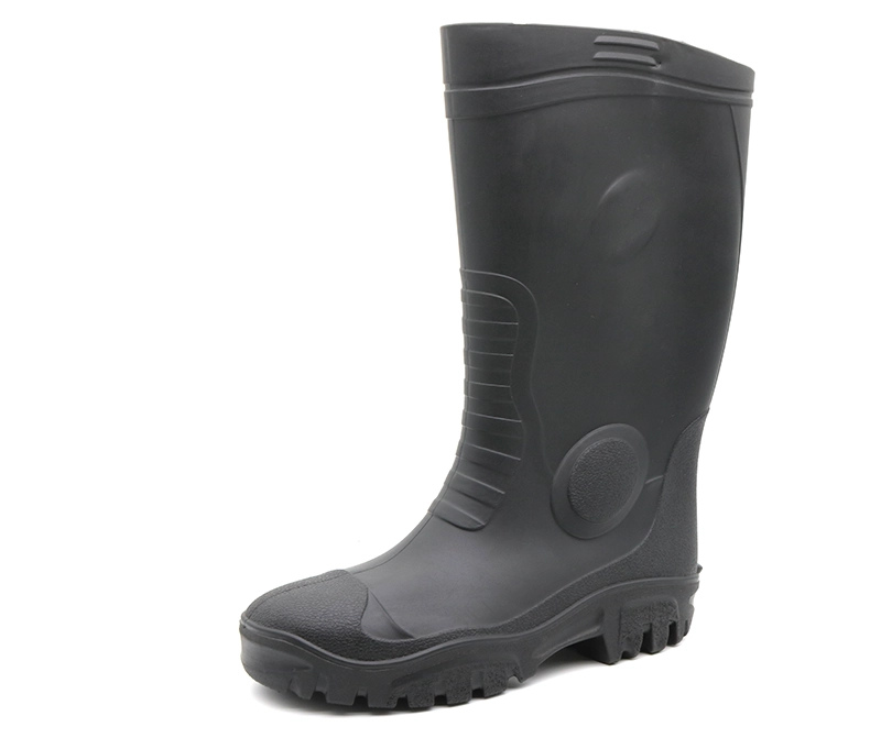 109 ALKALI ALKALI ALKALI RÉSISTANT ALKALI EMPERTABLE PVC Bottes De Rain Bottes de pluie en acier À Toe Plaque moyenne