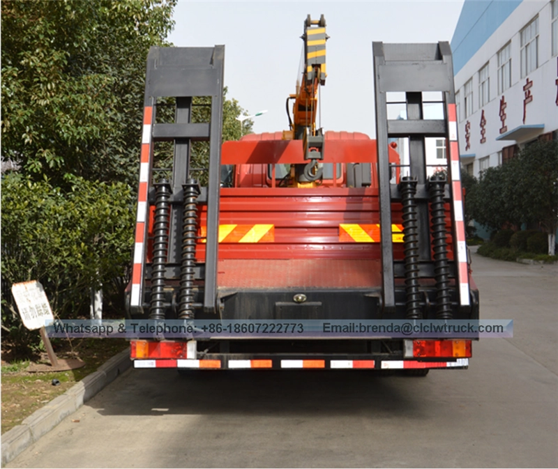 6300 FOTON Auman किलो 4 एक्स 2 flatbed ट्रक क्रेन के साथ