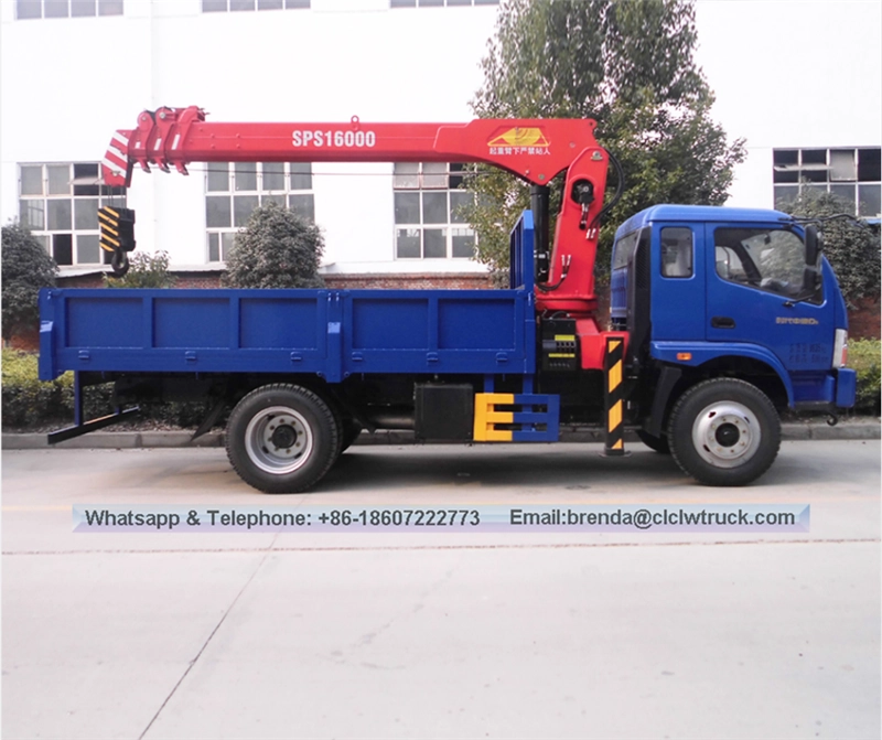 Foto Forland Mini Boom Crane Truck 2000 kilo teleskopik Cargo Crane Truck
