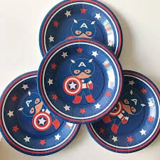 Assiettes jetables en papier de fête à vendre en vrac
