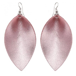 Custom Colorful Faux Leather Leaf or Teardrop Handmade Earrings Manufacturer from China
