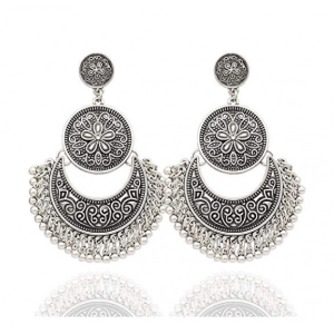 China Fashion Gold Brocade Mexico Dangle Earrings Wholesale Fashion Jewelry OEM Factory manufacturer