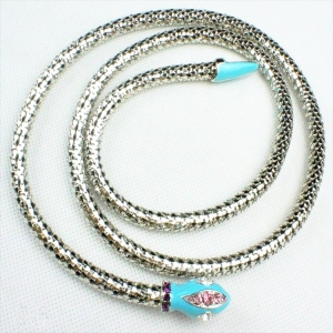 Китай Gold metal braided stretch elastic waistband waist belt BT60051 производителя