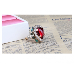 Jewelry Ring Display Customized Vintage Ruby Big Classic Hand Ornament Rings Big Diamond Rings
