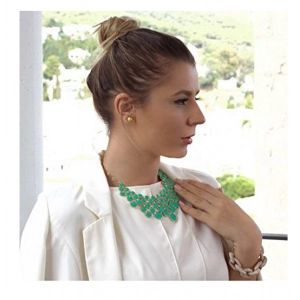 Necklace Vintage Openwork Bib Statement Jewelry  Sweater Pendant Necklace for Wemen