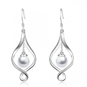 中国 Silver Pearl Dangle Earrings 925 Sterling Silver Celtic Knot  Earrings Supplier in China メーカー
