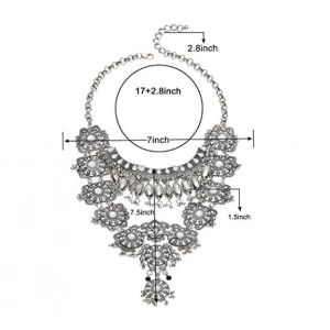 Κίνα Statement Necklace - Fashion Long Silver Bohemian Indian Jewelry for Wemen Christmas Jewelry Gift κατασκευαστής
