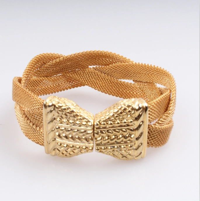2018 Hot Selling Jewelry Professional Manufacturer in China Zinc Alloy Gold Artificial Bracelet for Women