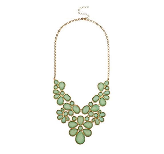2018 Top Sales Fashion Accessories Womens Flower Bib Chunky Sweater Statement Necklace