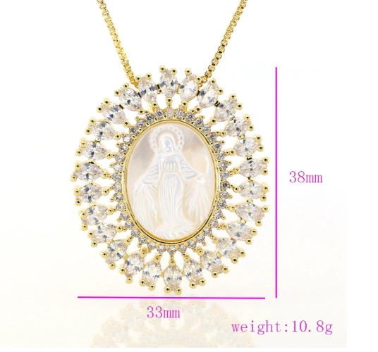 porcelana 2018 Trending Products OEM micro pave chain necklace pendant, fashionable jewelry pendant necklace for sale fabricante
