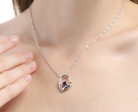 925 sterling silver wedding heart zircon wholesale women jewelry set supplier china