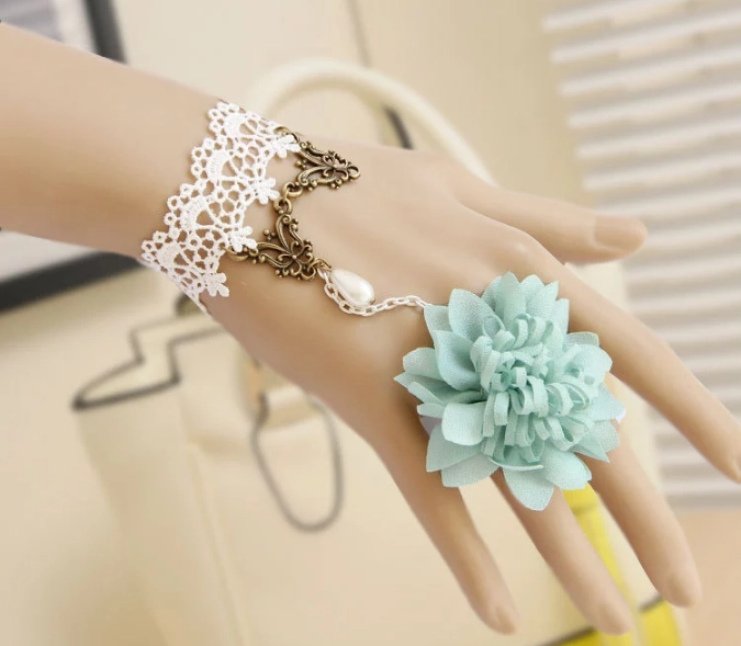Bud Silk Bracelet Ring Set of Europe and the United States New Female Accessories Ornament Wholesale for Girls
