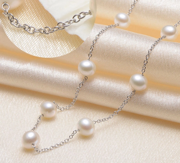 Cheap Price S925 Sterling Silver Freshwater Pearl Necklace for Woman