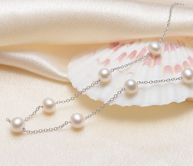 Cheap Price S925 Sterling Silver Freshwater Pearl Necklace for Woman