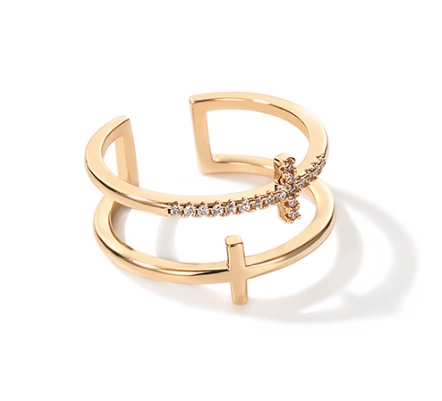 Cheap price and high quality zinc alloy ring for woman