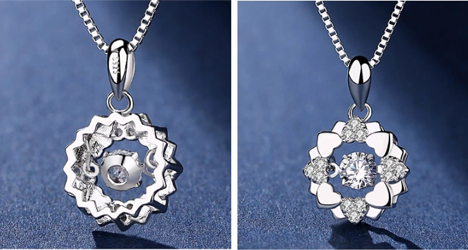 China Supplier 925 Silver Gemstone Necklace for Woman