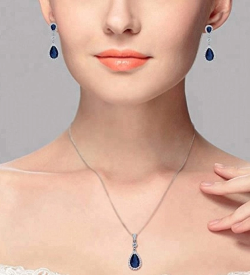 China Supplier 925 silver zirconia wedding jewelry set for women