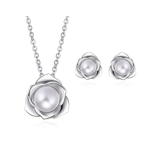 China Supplier High Polished 925 Sterling Silver Necklace with Natural Freshwater Pearl