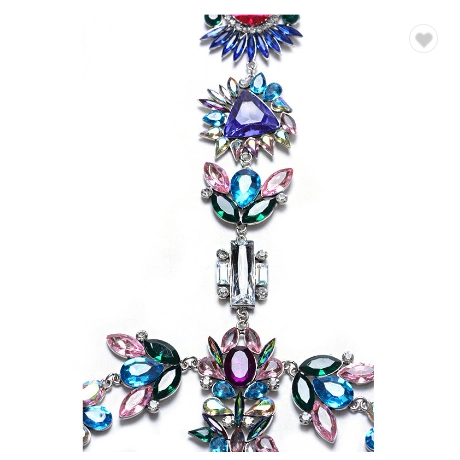 porcelana Factory Price High Quality Colorful Crystal Vibrating Body Piercing Sexy Waist Chain Jewelry  Body Jewelry fabricante