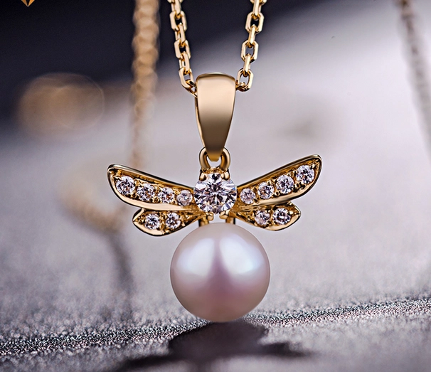 China Fashion design 925 Sterling Silver pendant necklace pearl jewelry wholesale in China manufacturer