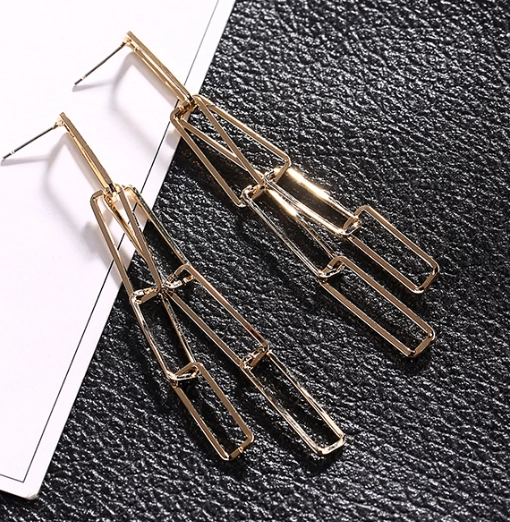 Fashionable Stainless Steel Earrings with 925 Silver Long Stud Earrings Manufacturer