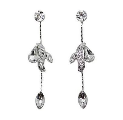 Gorgeous Rhinestone Crystal Floral Necklace Earrings set Supplier in China