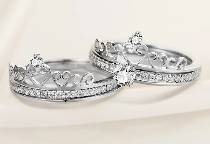 High Polish 18k gold crown ring supplier in China