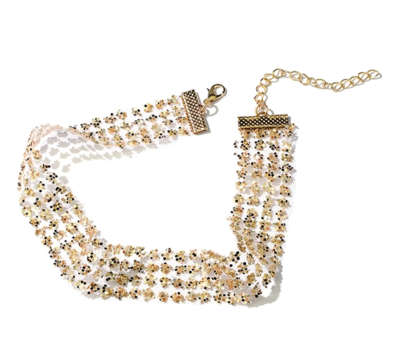 High Quality 2018 Fashion Zinc Alloy Gemstone Necklace Manufacturer in China
