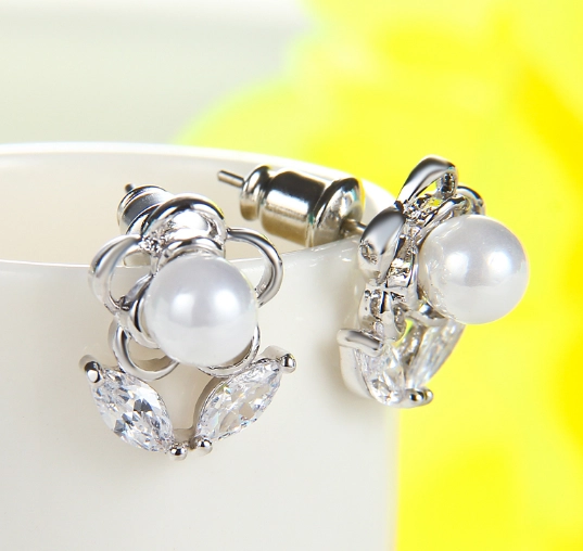 Hot sale stud earrings nice silver jewelry 925 sterling earrings Supplier China