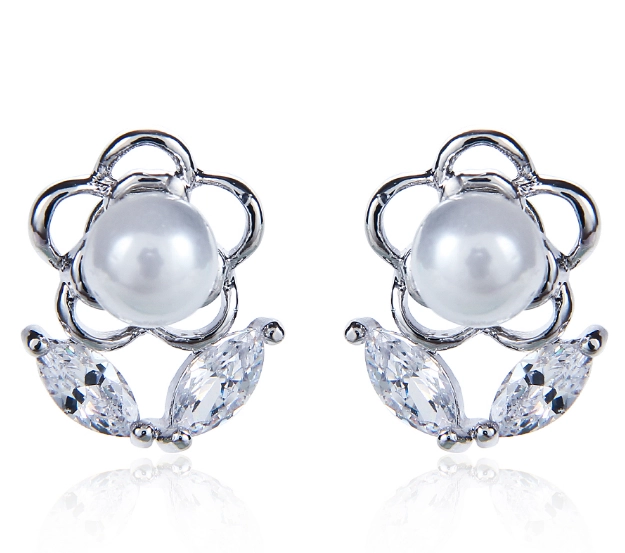 Hot sale stud earrings nice silver jewelry 925 sterling earrings Supplier China