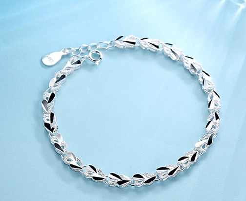 Jewelry cz sterling siver bracelet bangle for beautiful girl