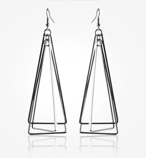 Korean Style Geometric Stainless Steel Earrings Manufacturer from China
