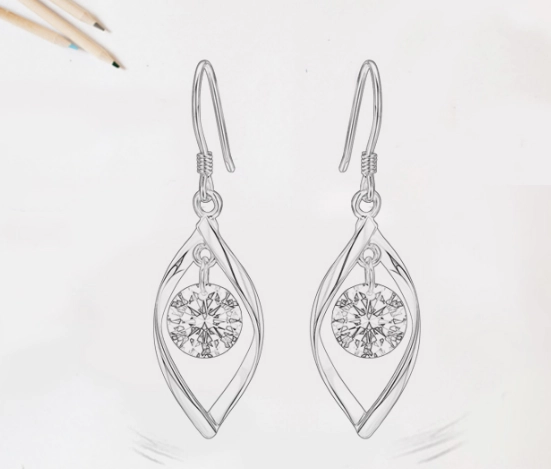 Professional Supplier Sterling Silver Long Stud Earring Factory in China