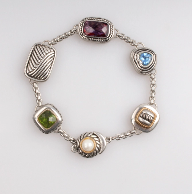 Promotion Custom Alloy Crystal Chain for Layer Bracelet as Gift Lucky Charm Bracelet 2018