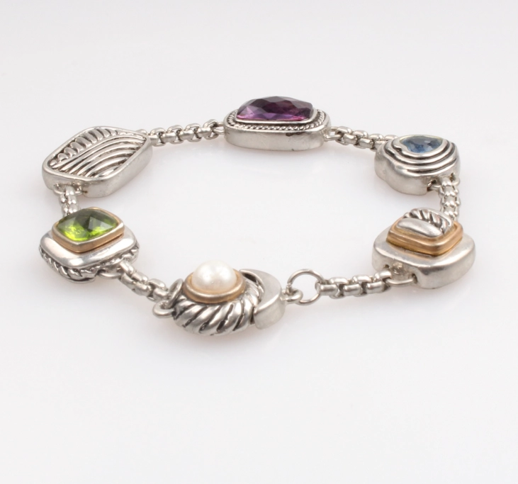 Promotion Custom Alloy Crystal Chain for Layer Bracelet as Gift Lucky Charm Bracelet 2018