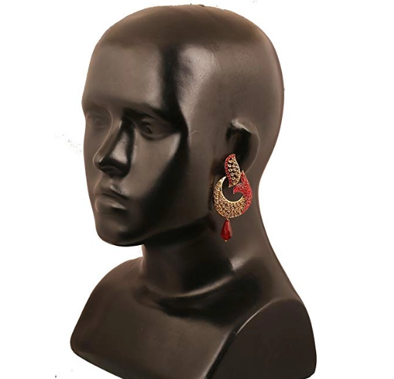 Touchstone jewelry earrings in antique gold tone for women
