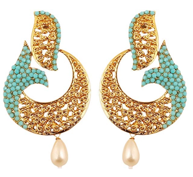 Touchstone jewelry earrings in antique gold tone for women