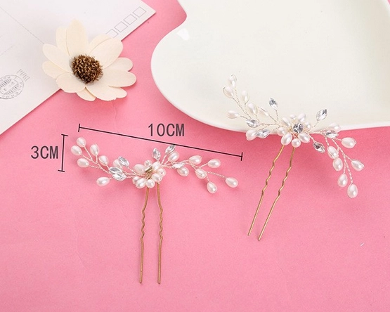 Wedding accessories bride hairpin hair accessories pearl pin manufacturer in China