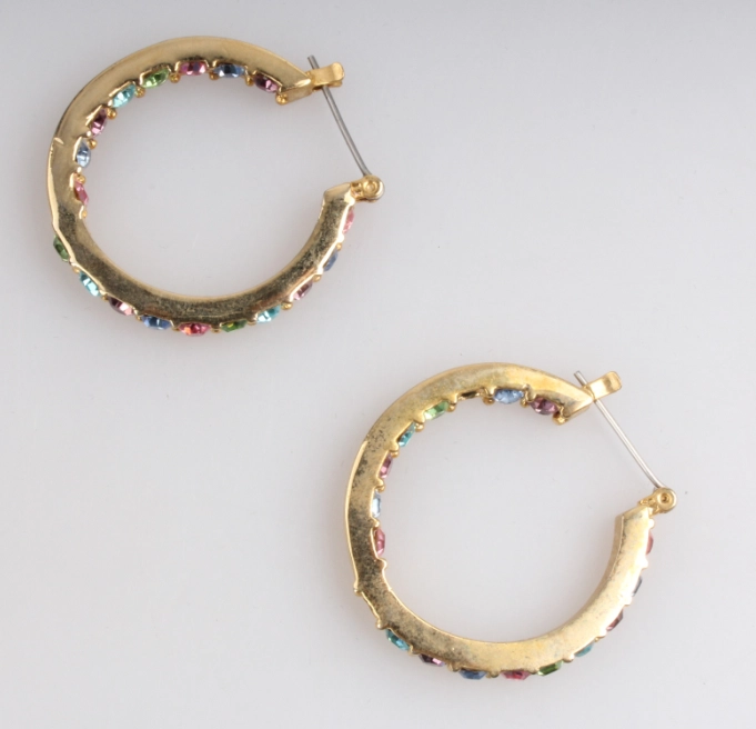 Wholesale 14k Earring Plated Gold Copper Earring Best Selling Woman Hoops Earrings