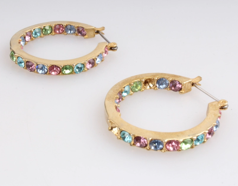Wholesale 14k Earring Plated Gold Copper Earring Best Selling Woman Hoops Earrings