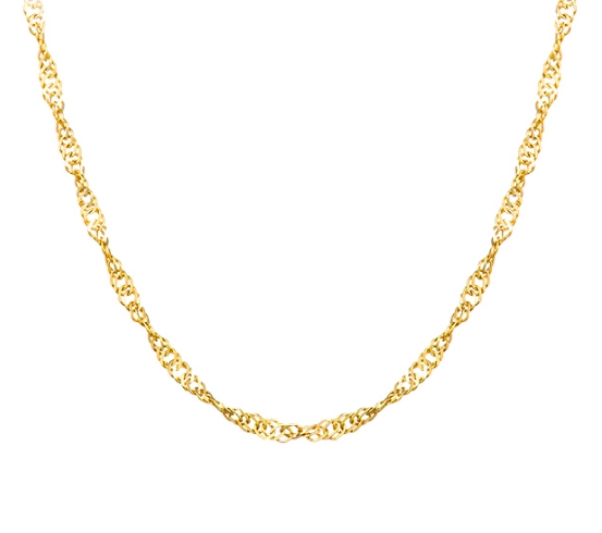 professional manufacturer 100% 18k gold chain necklace for woman