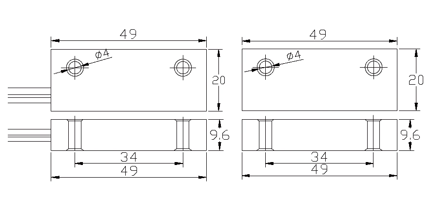 Alarm system Door contact switches from China door contact switches Wholesale factory with magnetic PY-C52