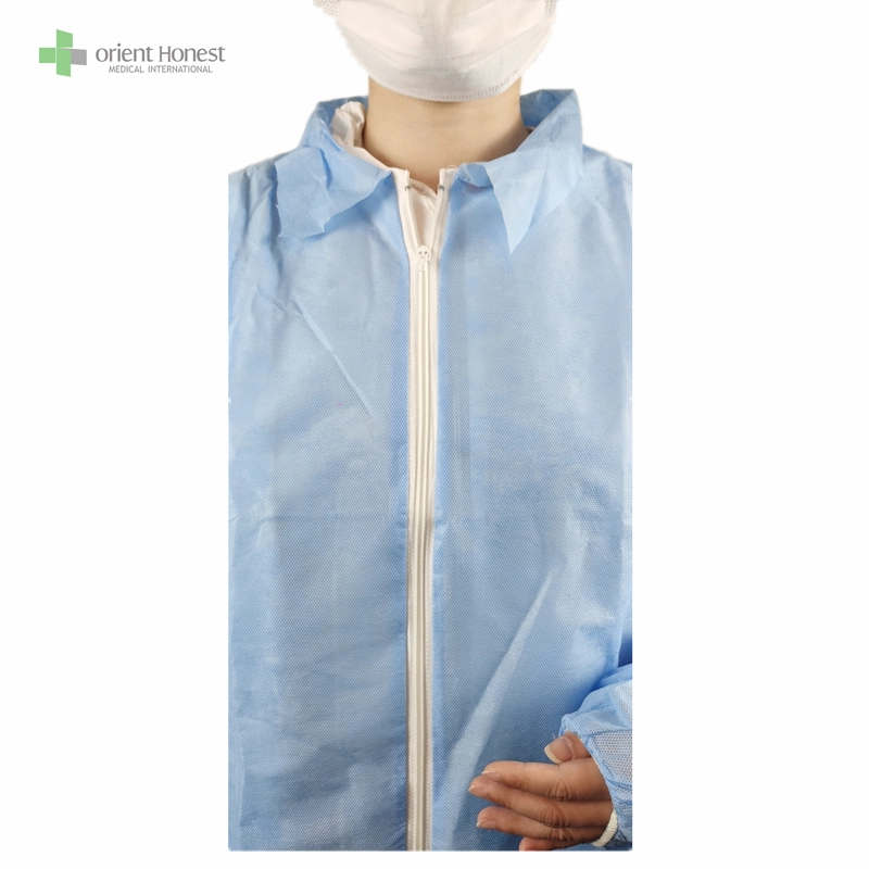 Одноразовые лабораторные пальто PP для защиты от производителя Hubei