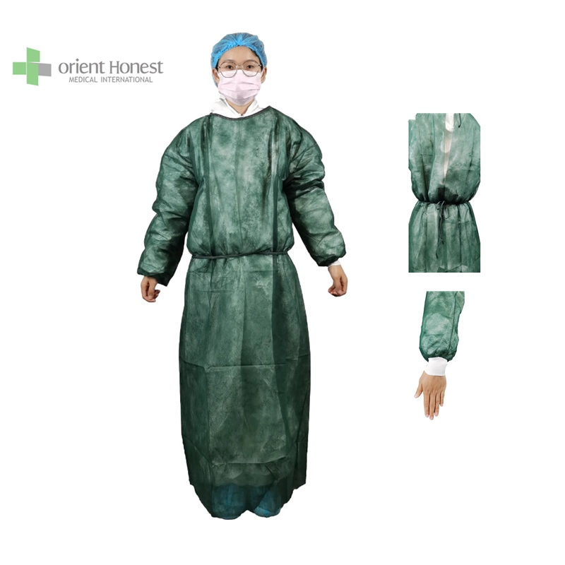 knitted cuffs disposable SMS surgical gowns
