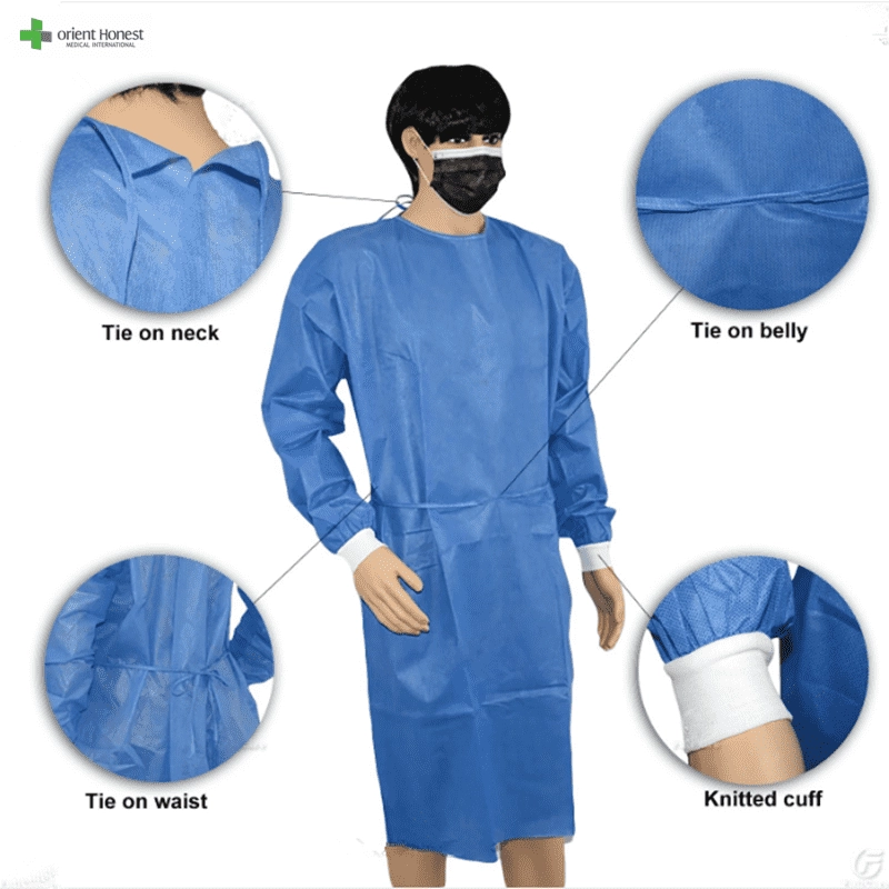 Krawatte am Hals und Taille Einwegkleid