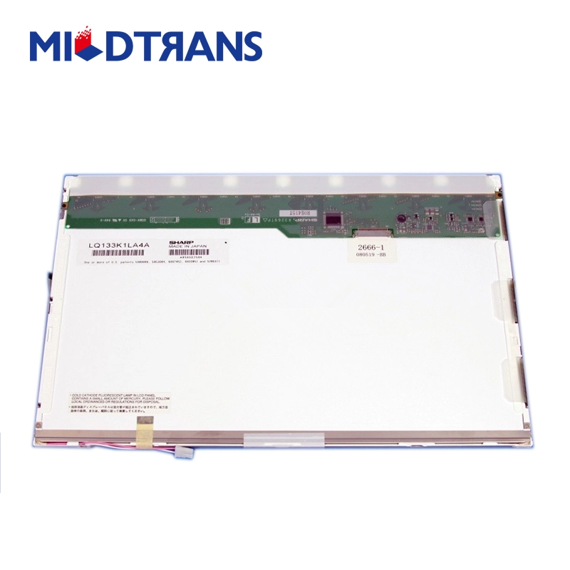13.3 "SHARP دفتر CCFL الخلفية TFT LCD الكمبيوتر LQ133K1LA4A 1280 × 800 CD / M2 300 C / R 450: 1