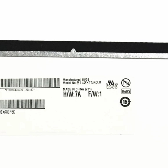 14.0" 1366*768 glare 30PIN EDP B140XTN02.D Laptop Screen