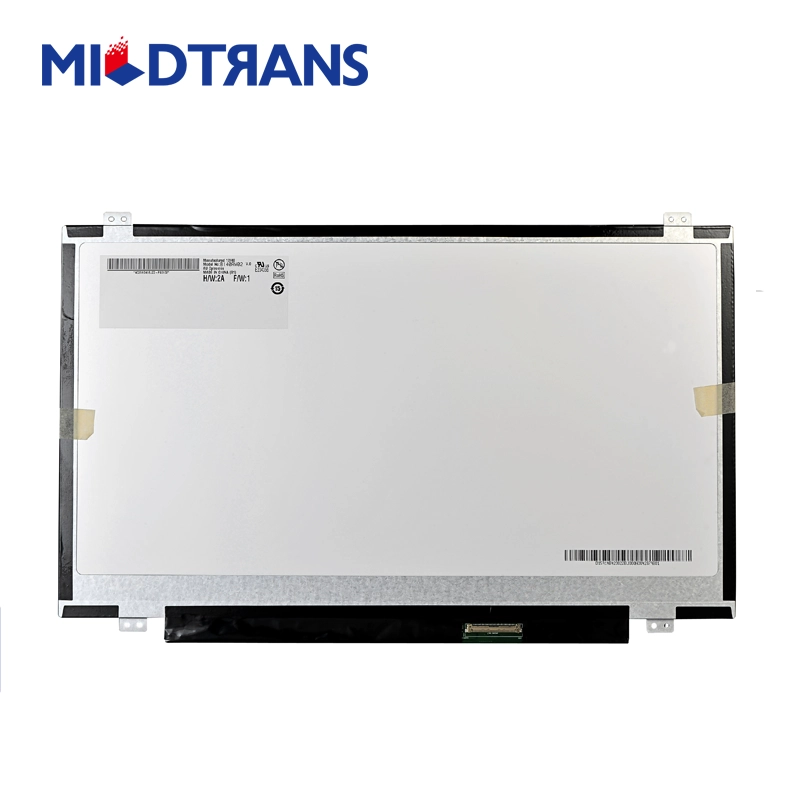 14.0英寸1280 * 800磨砂修身40pin LVDS B140RW02 V.0笔记本电脑屏幕