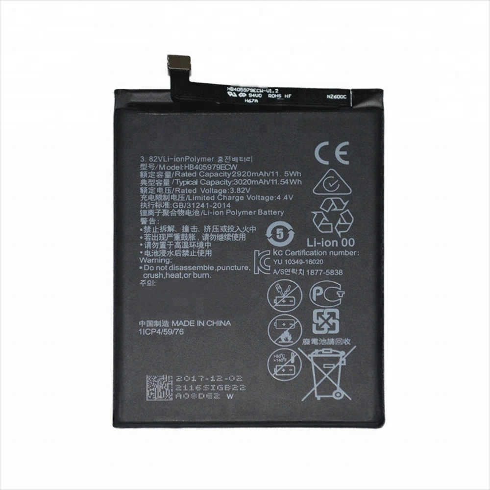 Huawei 명예를위한 휴대 전화 리튬 이온 배터리 7A HB405979ECW 3.8V 3020mAh 교체