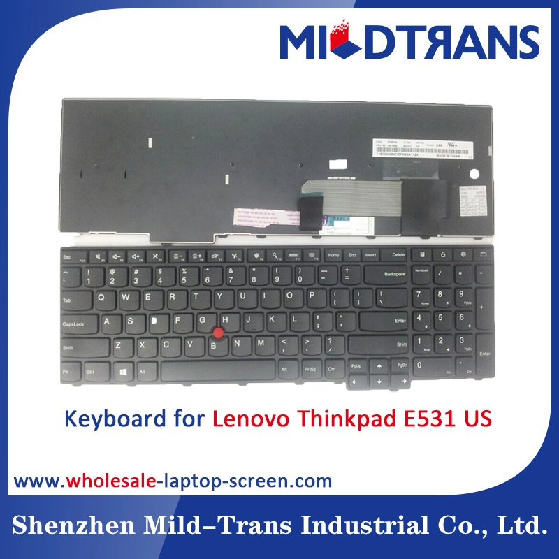 US Laptop Keyboard for Lenovo Thinkpad E531